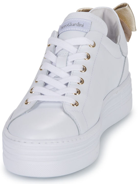Γυναικεία Flatforms Sneakers Λευκά