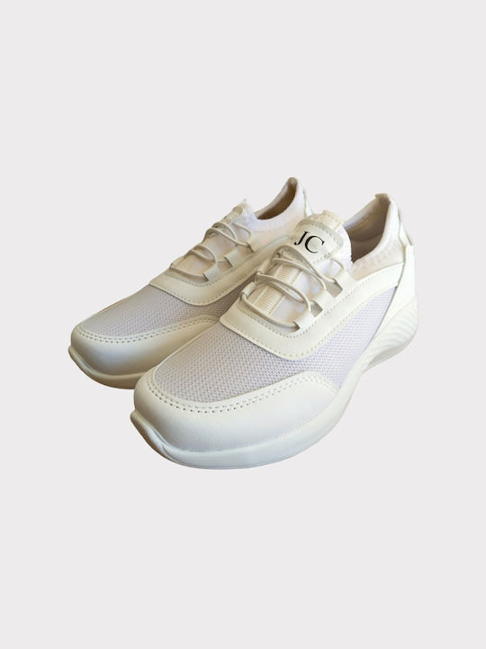 Mimsoga Damen Sneakers Weiß