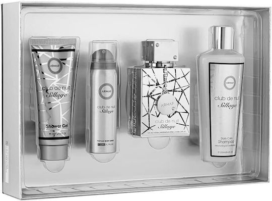 Armaf Club De Nuit Sillage Fragrance Set With Eau De Parfum And Shower Gel 4 Pieces