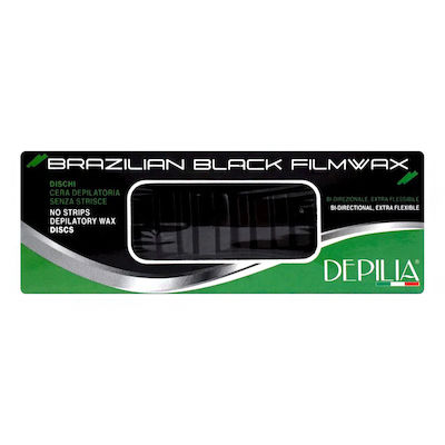 Depilia Facial & Body Hair Removal Wax For Sensitive Skin Brazilian Black 400ml