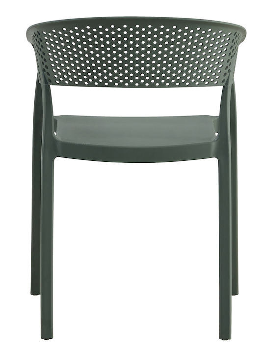 Gartenstuhl Polypropylen Perfo Grüne 53,5x50,5x73cm