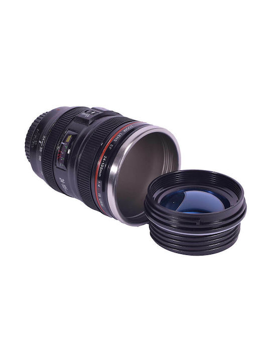Artifact Mug Plastic with Lid Black