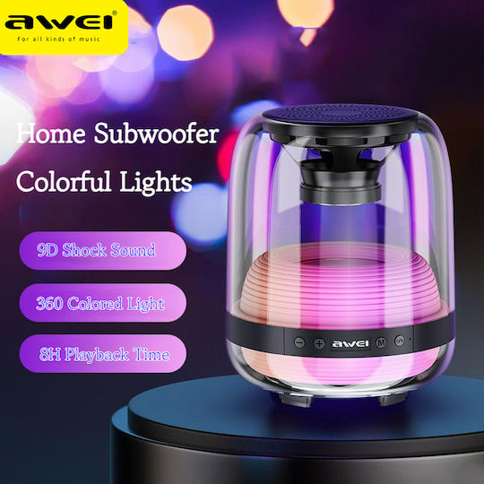 Awei Y386 Bluetooth високоговорител 7W с живот на батерията до 6 часа Черен