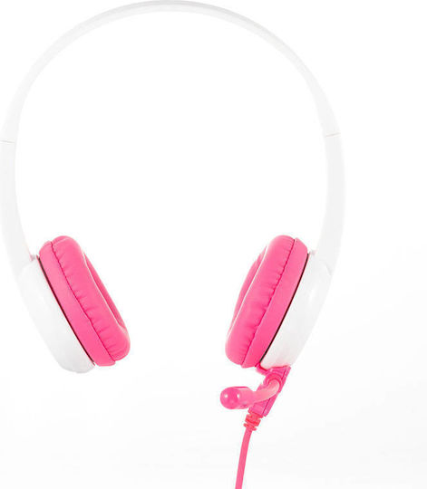 BuddyPhones StudyBuddy On Ear Căști Multimedia cu microfon și conexiune Jack de 3,5 mm în culoarea Roz