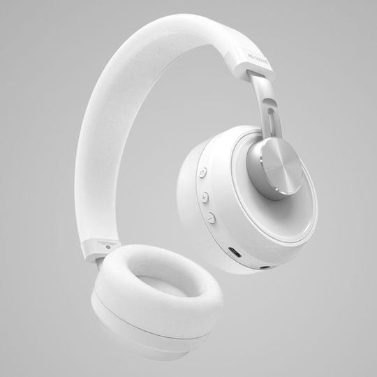 Remax RB-500HB Ασύρματα / Ενσύρματα On Ear Ακουστικά με 14 ώρες Λειτουργίας Λευκά