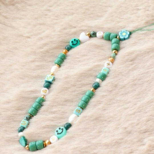 symbol face Acrylic Craft Beads Multicolor 9pcs 10mm