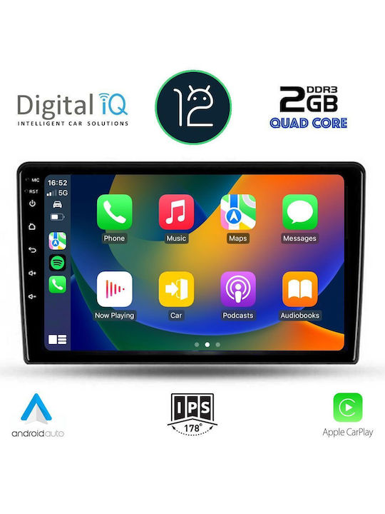 Digital IQ Car Audio System for Kia Ceed 2009-2012 (Bluetooth/AUX/WiFi/GPS/Apple-Carplay) with Touch Screen 9"