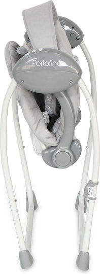 Lorelli Electric Baby Relax Swing Portofino Grey Trees with Music Gray for Child up to 9kg