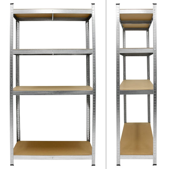 ECD Germany Dexion Shelf 80x40x160cm With 4 Shelves Total Load Capacity 320kg