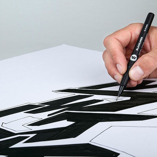 Molotow Ακρυλικός Μαρκαδόρος Μαύρος 0.5mm