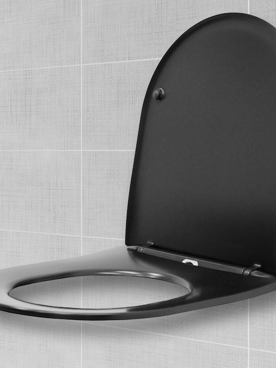 ECD Germany Rimless Wall-Mounted Toilet Black