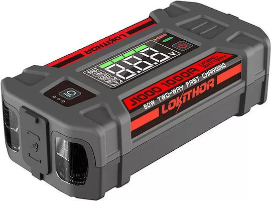 Lokithor J1000 Portable Car Battery Jump Starter 1000A with Power Bank / USB 12V