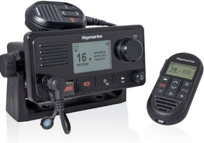 Raymarine Ray63 VHF Marine Wireless Transceiver with Monochrome Display Black