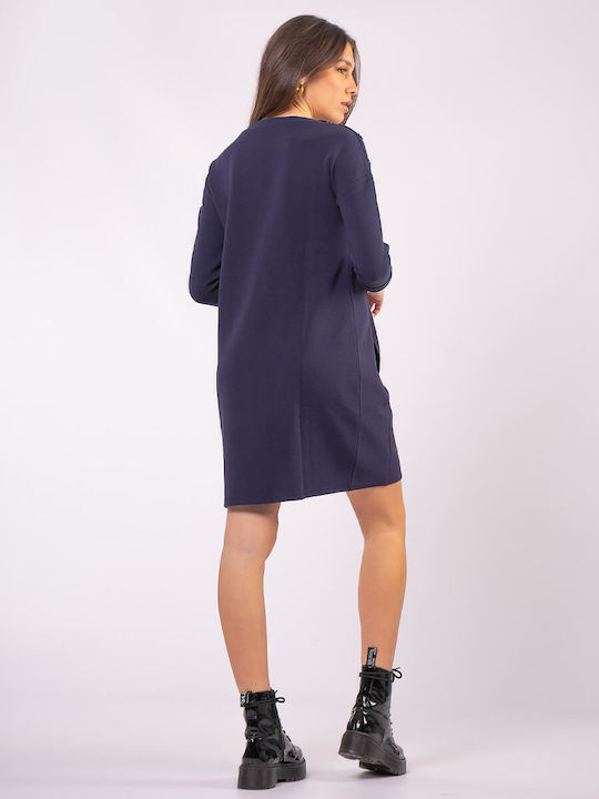 Mini Φόρεμα Navy Μπλε