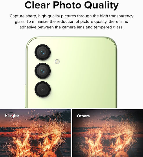Ringke Kameraschutz Gehärtetes Glas Black für das Galaxy A54