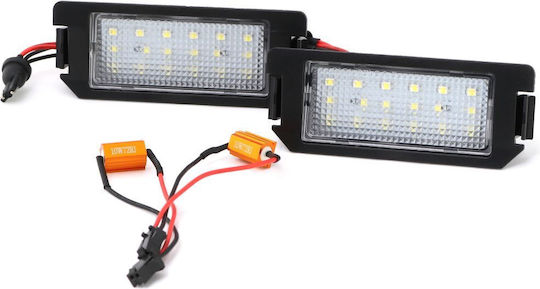 Lumini pentru plăcuțele de înmatriculare Lumini LED pentru Kia Picanto / Rio / Suflet 2buc