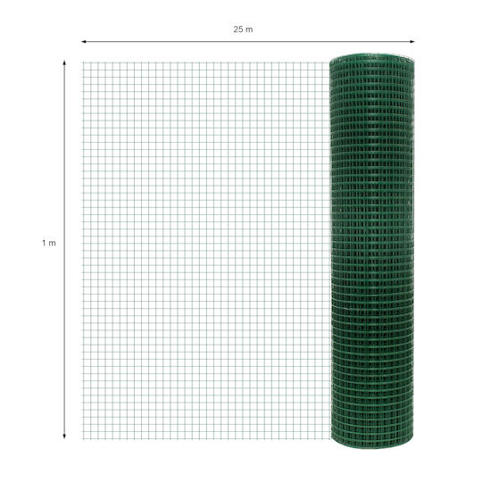 ECD Germany Мрежа За Кокошарник PVC 1x25m