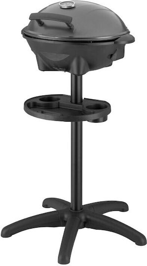 First Austria Fa53504 Electric Grill With Legs 2400W Grate Lid And Adjustable Thermostat 44x33.5cm
