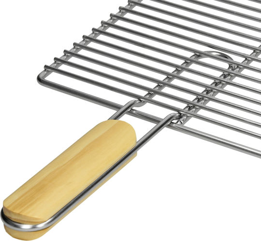 ECD Germany Doppelt Inox Grillrost Antihaft 67cmx40cmcm