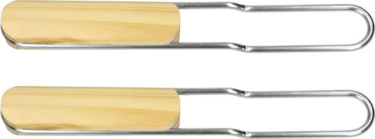 ECD Germany Doppelt Inox Grillrost Antihaft 67cmx40cmcm