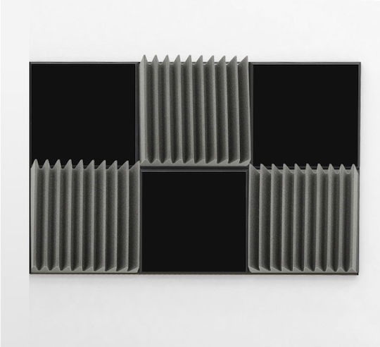 EQ Acoustics Σετ Ηχοαπορροφητικών (1τμχ) σε Σχέδιο Wedge 60cm x 60cm x 50mm