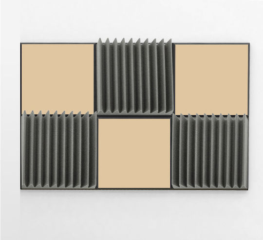 EQ Acoustics Σετ Ηχοαπορροφητικών (1τμχ) σε Σχέδιο Wedge 60cm x 60cm x 50mm