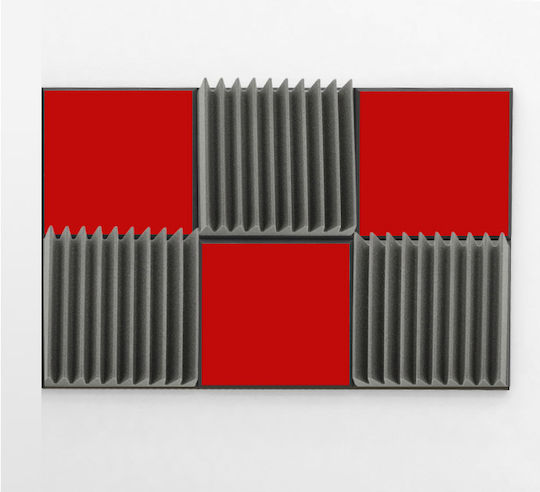 EQ Acoustics Σετ Ηχοαπορροφητικών (1τμχ) σε Σχέδιο Wedge 60cm x 60cm x 50mm