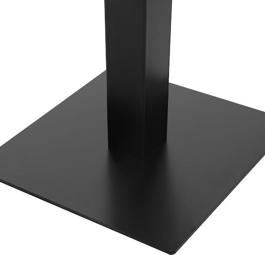 ML-Design Βάση Τραπεζιού Μεταλλική Μαύρη 43x72cm