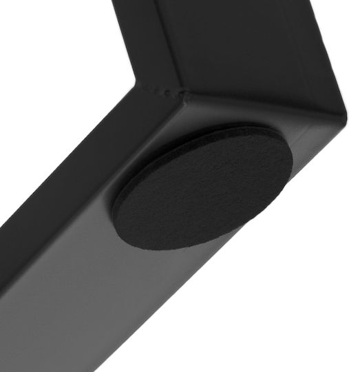 ML-Design Стойка за маса Дърво в Черен Цвят 75x72см 2бр