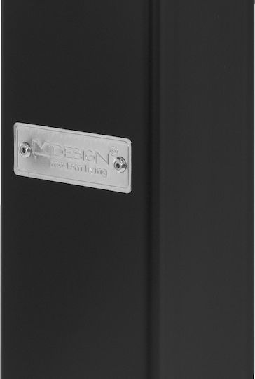ML-Design Βάση Τραπεζιού Μεταλλική Μαύρη 43x72cm