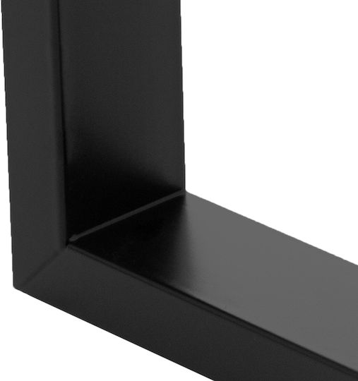 ML-Design ML-Design Metal Furniture Foot 2 Pieces Suitable for Office Table Coffee Table 72cm Black