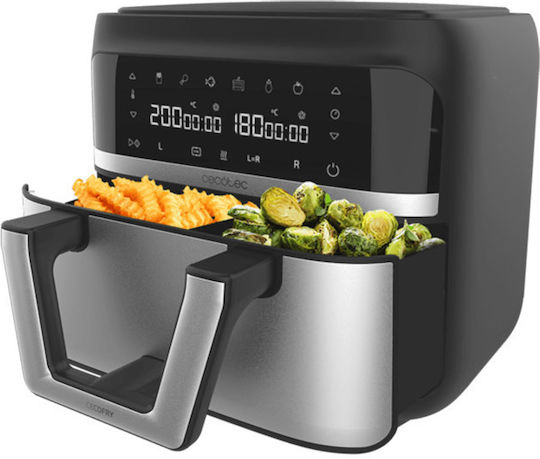 Cecotec Cecofry Dual 9000 Air Fryer 9lt Ασημί