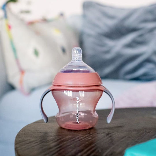 Tommee Tippee Educational Sippy Cup Plastic with Handles Red for 4m+m+ 150ml