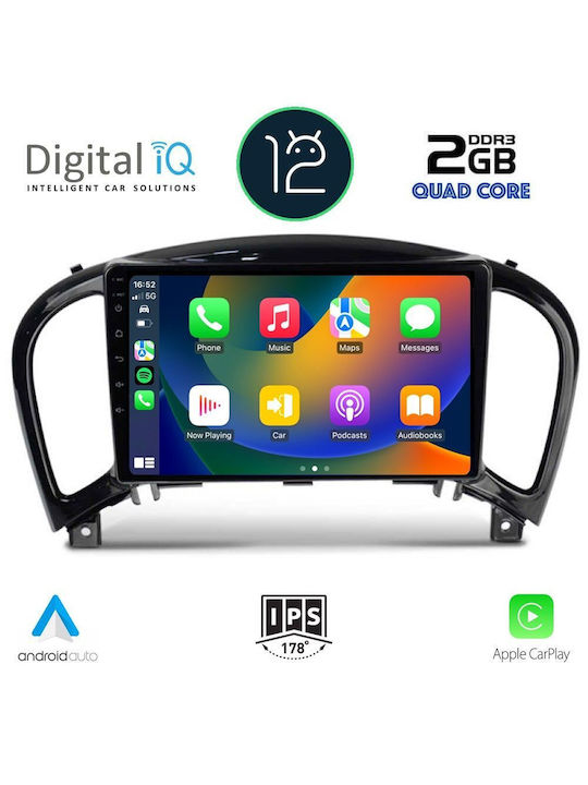 Digital IQ Car Audio System for Nissan Juke 2009-2020 (Bluetooth/USB/WiFi/GPS/Apple-Carplay) with Touch Screen 9"