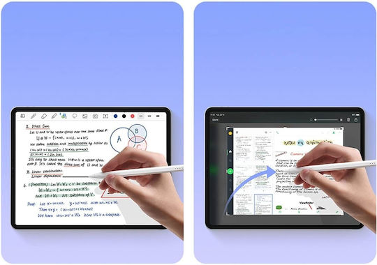 Baseus Smooth Writing 2 Active Digital Touch Stylus with Palm Rejection for iPad in White color SXBC060202
