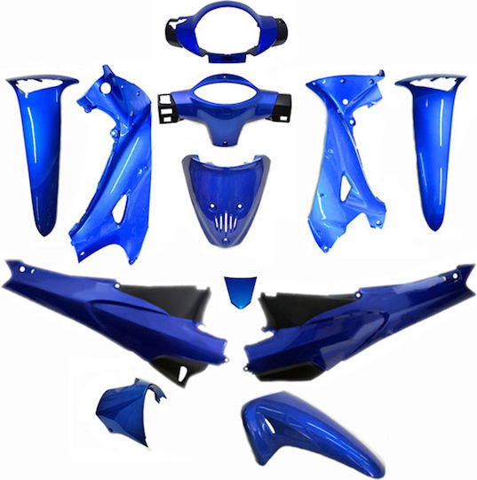 Motorrad Kunststoff-Set für Honda Innova 125 Blau 15Stück