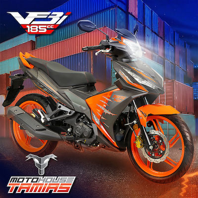 Motorcycle Plastic Set for Sym VF 185 Orange 16pcs