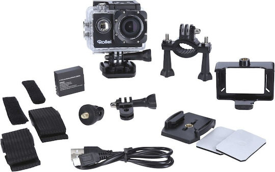 Rollei 4s Plus Action Camera 4K Ultra HD Υποβρύχια και Wi-Fi Μαύρη