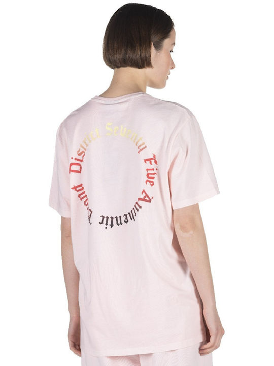 District75 Γυναικείο T-shirt Ροζ