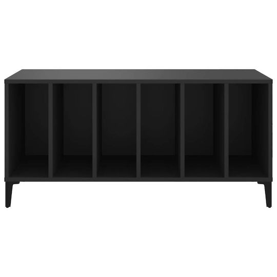 vidaXL Mobilier Hi-Fi Negru 38x100x48cm