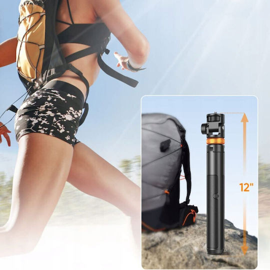Tech-Protect L03S Selfie Stick Cell Phone Tripod Bluetooth Black