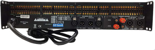 Metro PA-2400S Commercial Power Amplifier 2 Channels 4000W/4Ω 2400W/8Ω Black