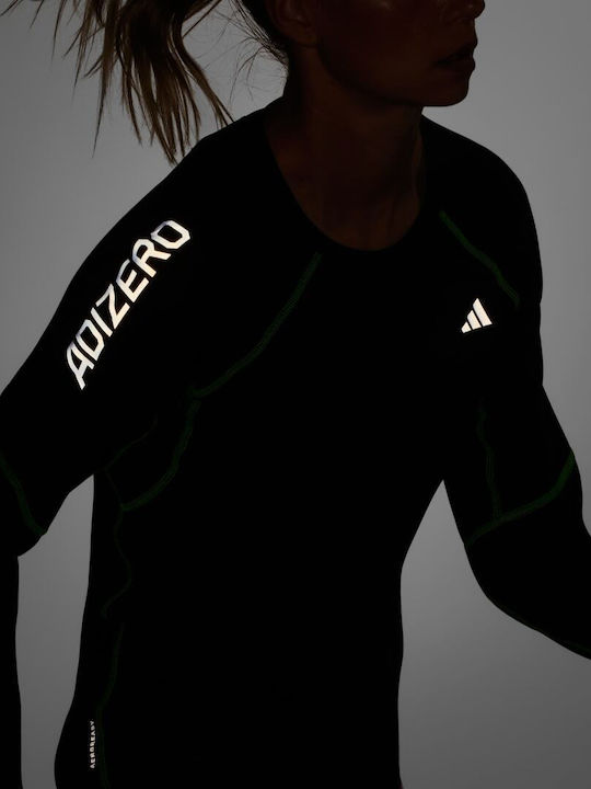 Adidas Adizero Women's Athletic Blouse Long Sleeve Black