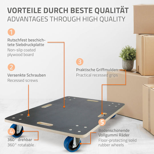 ECD Germany Mobile Base for Weight Load up to 800kg