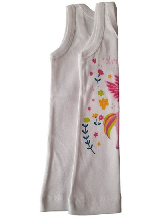 Afoi Giannakopouloi Kids' Undershirt Tank Top White