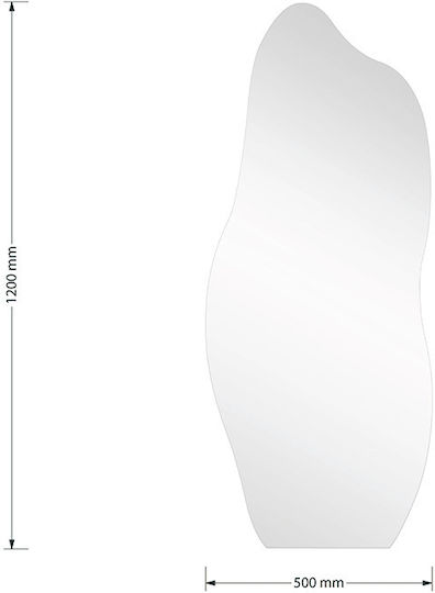 Pakketo Καθρέπτης Τοίχου Ολόσωμος Ασύμμετρος 120x50cm