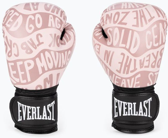 Everlast Spark Γάντια Πυγμαχίας από Συνθετικό Δέρμα για Αγώνα Pink/Gold