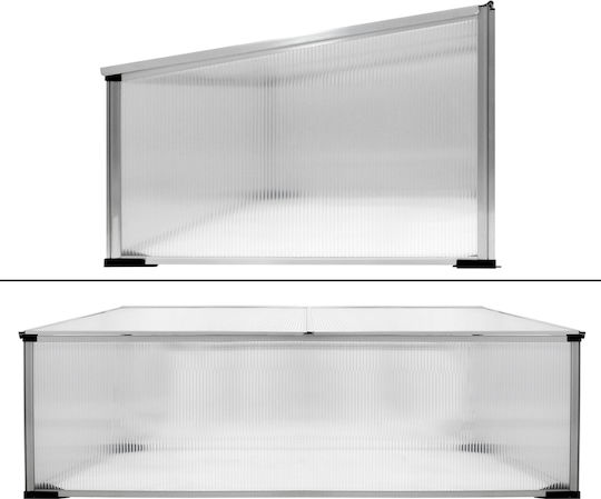 ECD Germany 390001926 Mini Seed Propagator with Aluminum Frame 1x0.6x0.4m