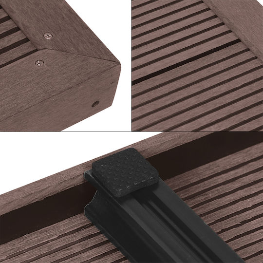 ECD Germany WPC Garden Decking Board 101x63cm