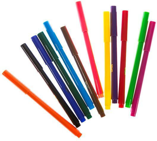 Boom Waschbare Zeichenmarker Dicke Set 12Stück